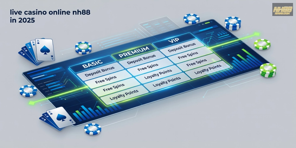Bảng giá chi tiết các gói live casino online nh88 với ưu đãi hấp dẫn năm 2025